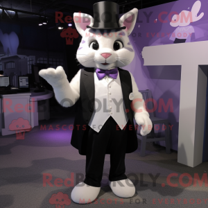 Lavendel Katt Maskot Drakt...