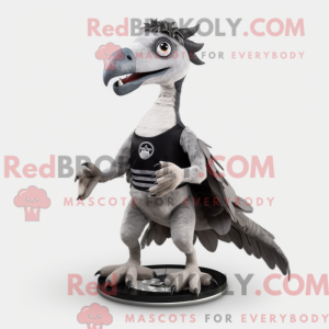 Gray Deinonychus mascot...