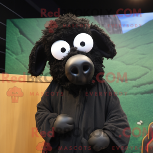 Black Suffolk Sheep mascot...