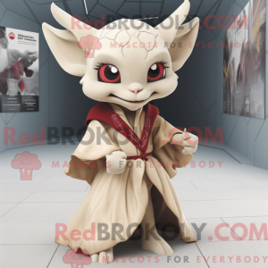 Beige Vampire mascot...