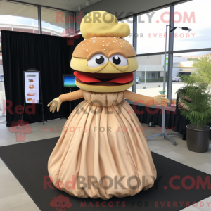 Tan Burgers mascottekostuum...