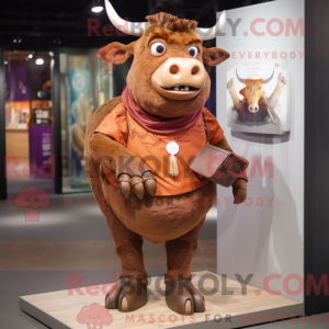 Rust Bull mascottekostuum...