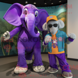 Purple Elephant mascot...