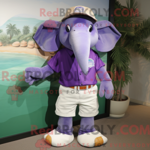 Purple Elephant mascot...