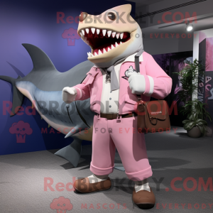 Rosa Megalodon Maskottchen...