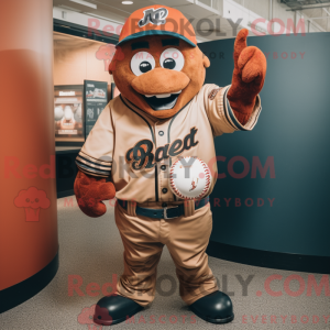 Rust Baseball Ball maskot...