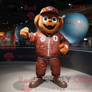 Rust Baseball Ball mascot...