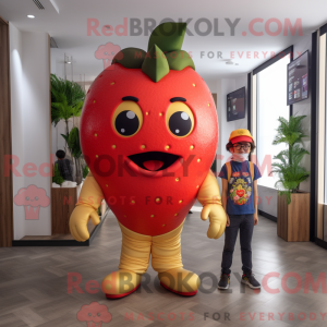 Gold Strawberry mascot...