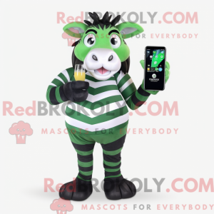 Forest Green Zebra maskot...