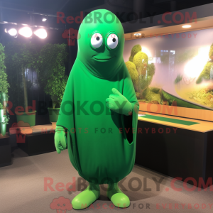 Green Green Bean mascot...