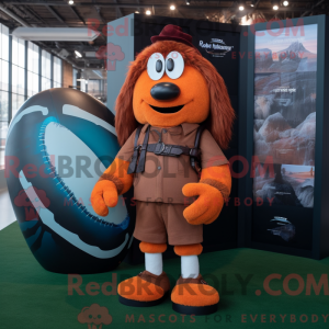 Rust Rugby Ball maskot...