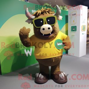 Costume mascotte de Yak d...