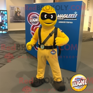 Yellow Gi Joe mascot...