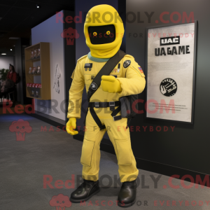 Yellow Gi Joe mascot...