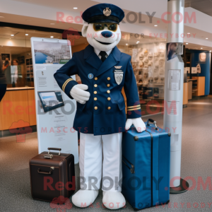 Navy Doctor mascot costume...