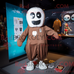 Brown Ghost mascot costume...