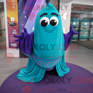 Turkis aubergine maskot...