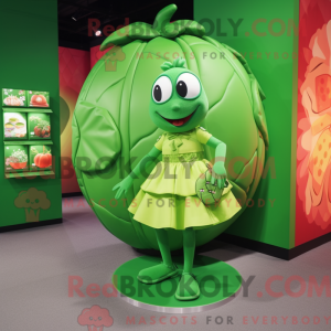 Lime Green Grenade mascot...