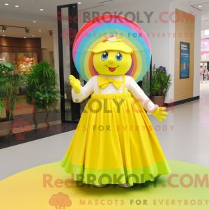 Lemon Yellow Rainbow mascot...