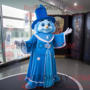 Sky Blue Magician mascot...