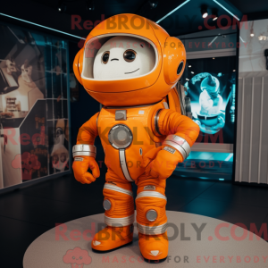 Orange Astronaut mascot...