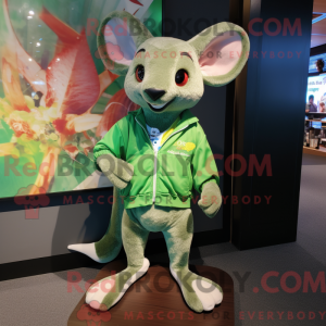 Green Kangaroo mascot...