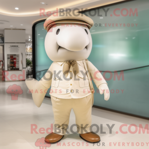 Beige walvis...