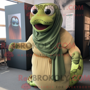 Olive Titanoboa mascot...
