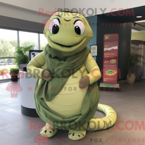 Olive Titanoboa mascot...