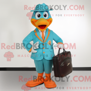 Turquoise Mandarin mascot...