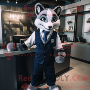 Navy Civet maskotdraktfigur...