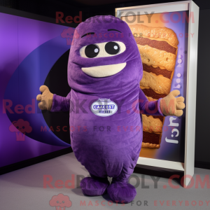 Purple Croissant mascot...