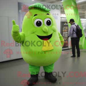 Lime Green Potato mascot...