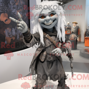 Gray Witch mascot costume...