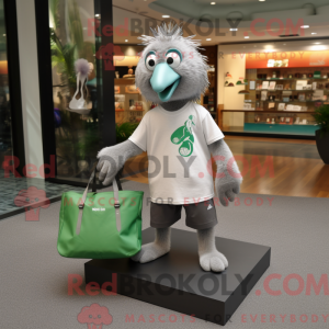 Sølv Kiwi maskot kostume...