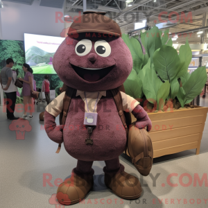 Brown Grape maskot kostyme...