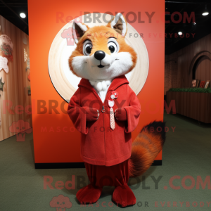 Red Fox mascot costume...