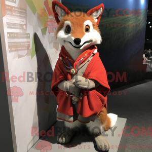 Red Fox mascot costume...