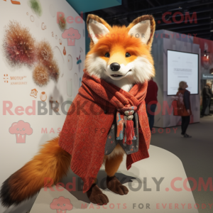 Red Fox mascot costume...