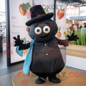 Black Potato mascot costume...