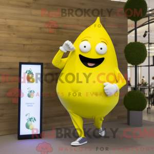 Yellow Pear mascot costume...