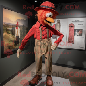 Red Scarecrow mascot...