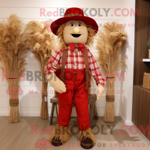 Red Scarecrow mascot...