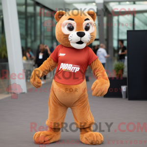 Rust Puma mascot costume...