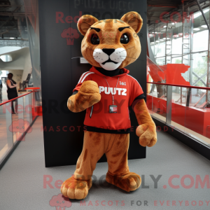 Ferrugem Puma maskot drakt...