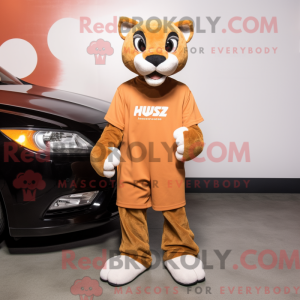 Rust Puma mascottekostuum...