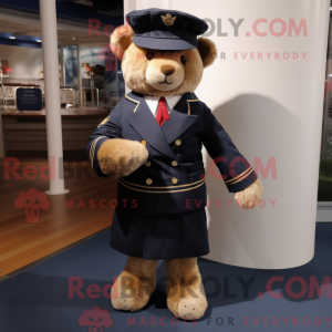 Navy Teddy Bear maskot...