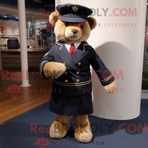 Navy Teddybär Maskottchen...