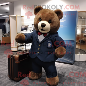 Navy Teddy Bear mascot...