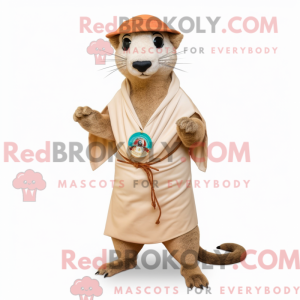 Beige Mongoose mascot...